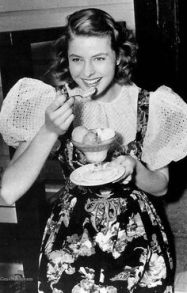 Producer David O. Selznick promoted Ingrid as Hollywood's natural girl. Her real name, features, hair and teeth. The Swedish milkmaid.